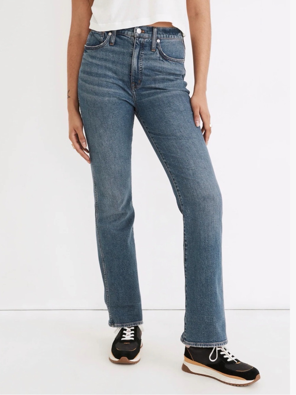 Madewell 90s High Rise Bootcut Jeans in Edgewood Wash
